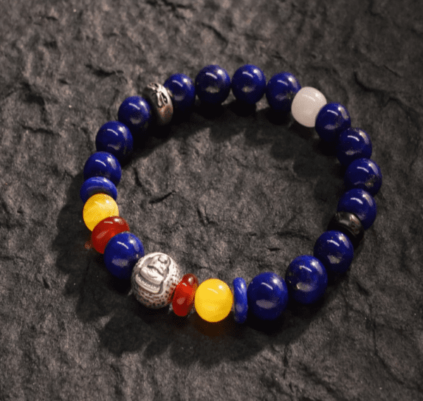 SPIRITUAL CLARITY AKSHOBHYA LAPIS LAZULI BUDDHA BRACELET