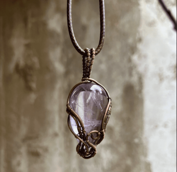 COSMIC SERENITY STREAM AMETHYST PENDANT
