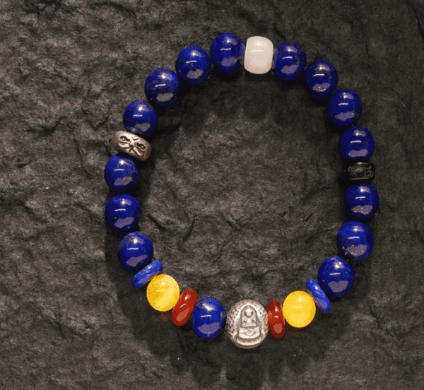 SPIRITUAL CLARITY AKSHOBHYA LAPIS LAZULI BUDDHA BRACELET