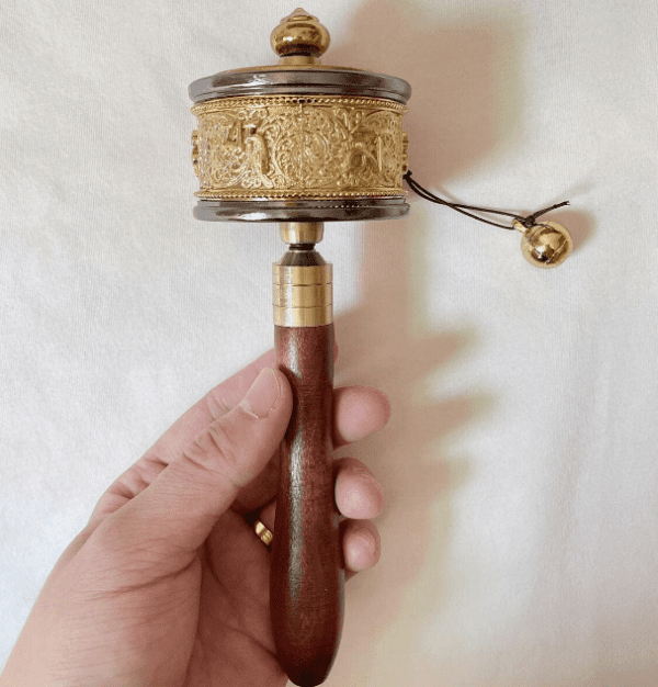 Copper Hand Held Prayer Wheel