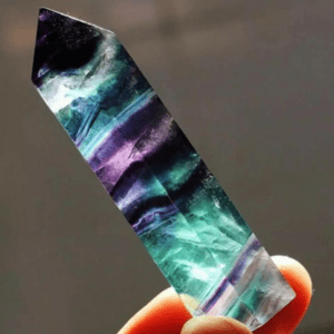 Fluorite Crystals Obelisk Colorful Stone Point Hexagonal Column Crystal