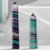Fluorite Crystals Obelisk Colorful Stone Point Hexagonal Column Crystal