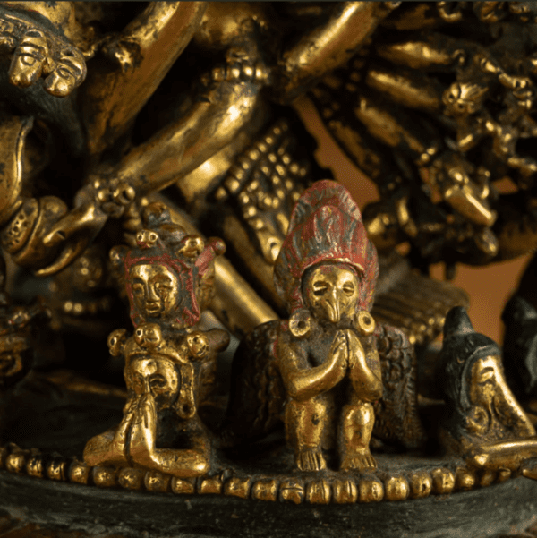 FIERCE ENLIGHTENMENT: GILT COPPER THIRTY-FOUR ARM