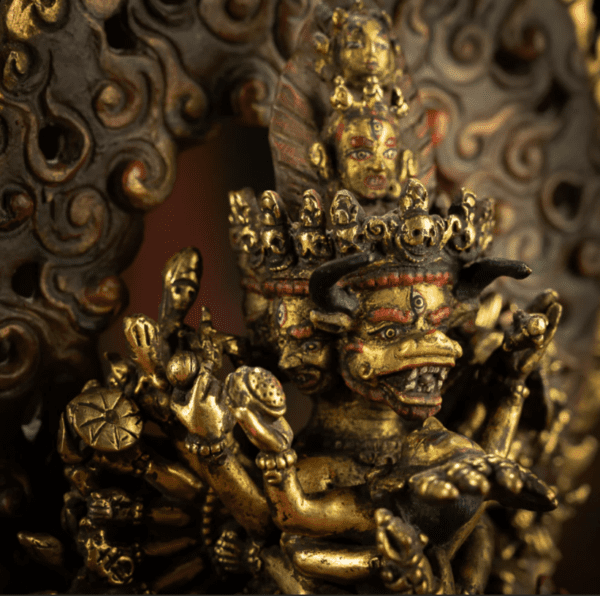 FIERCE ENLIGHTENMENT: GILT COPPER THIRTY-FOUR ARM