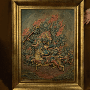 QING DYNASTY AUSPICIOUS HEAVENLY MOTHER THANGKA TIBETAN THANGKA