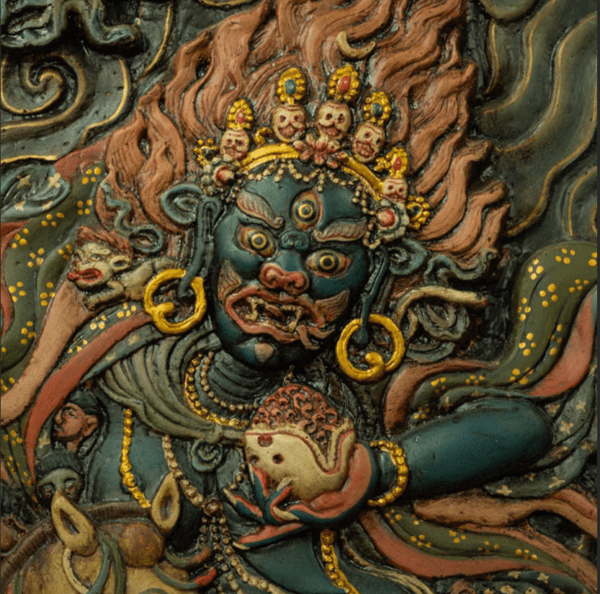 QING DYNASTY AUSPICIOUS HEAVENLY MOTHER THANGKA TIBETAN THANGKA