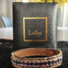 LUOGA "Kailash Dawn" Horizon Bangle | 18K Gold & Multi-Colored Gemstones