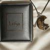 LUOGA Natural Tiger's Eye Crescent Pendant | Crystal Pendant Necklace