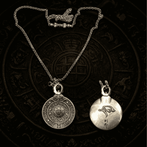 KSANA Tibetan 925 Silver Nine-Gong Bagua Amulet Necklace for Women