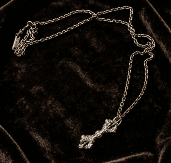 KSANA Tibetan 925 Silver Vajra Dorje Amulet Necklace Men Handmade Buddhist